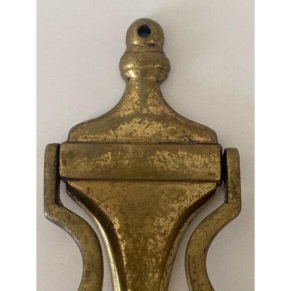 Antique Old Solid Brass Small Mini Miniature Door Knocker Handle Hardware - Picture 2 of 5